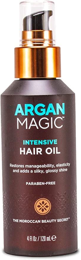 Hair oil enriched with argan magic infographics
